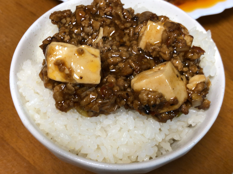 麻婆豆腐ご飯２０１９/１２/１３