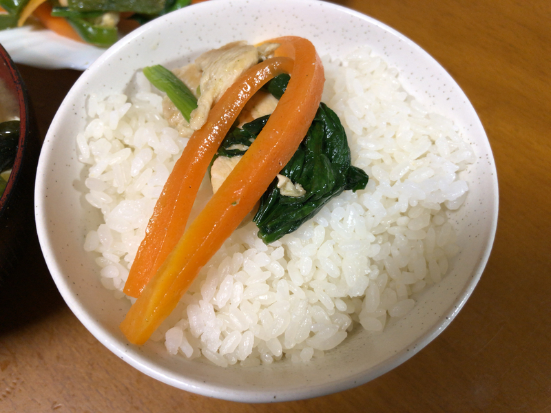 野菜炒めご飯２０２１/３/６