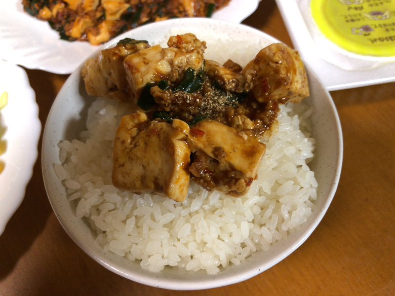 麻婆豆腐ご飯２０２１/３/２８