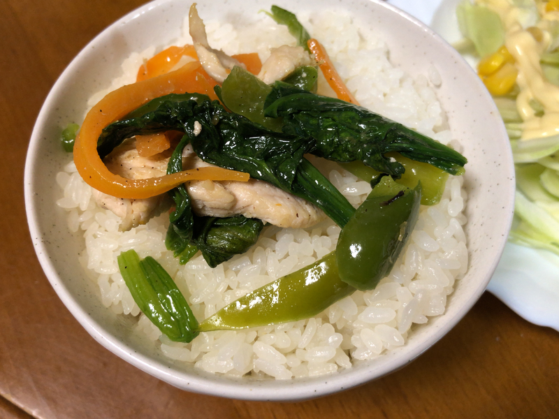 野菜炒めご飯２０２１/４/２