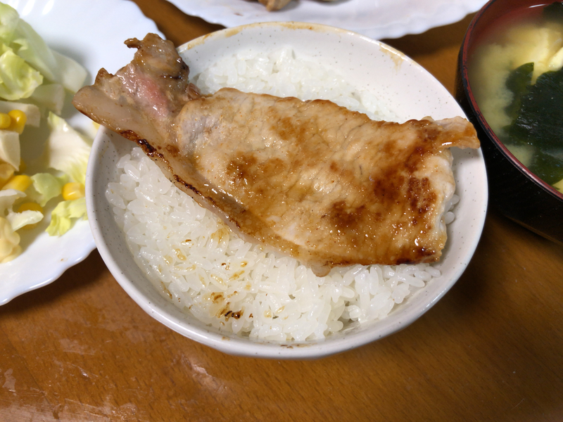 生姜焼きご飯2021/4/20