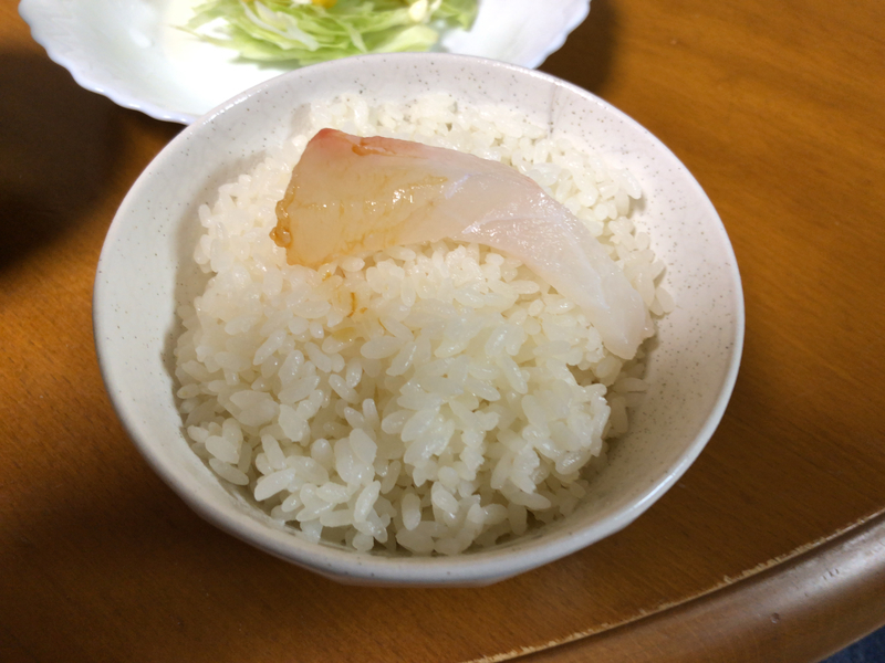 真ダイ刺身ご飯2021/9/20