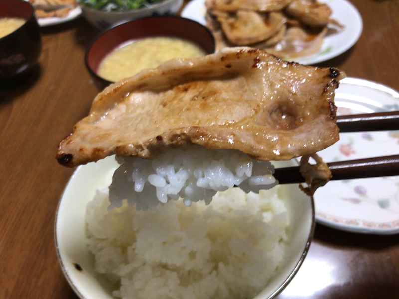 生姜焼き箸2022/04/08