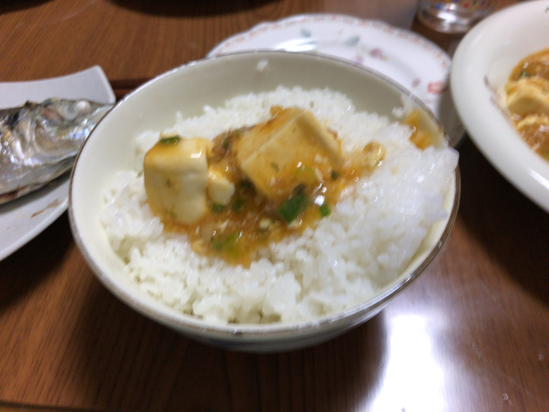 麻婆豆腐ご飯２０２２/０５/１０