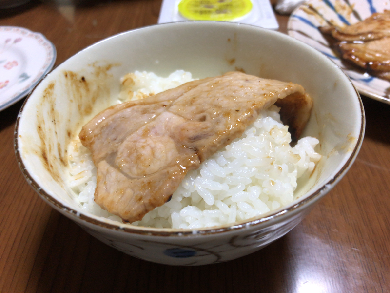 生姜焼きご飯2023/02/01