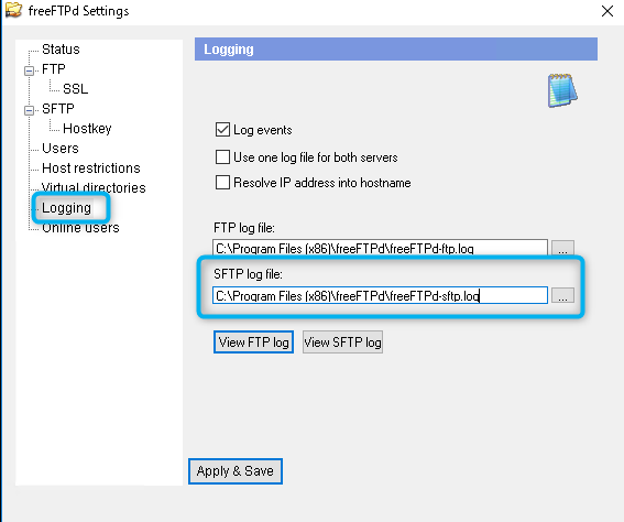 不正アクセスが多いので Freeftpd のポート番号を変更する うれしいブログ