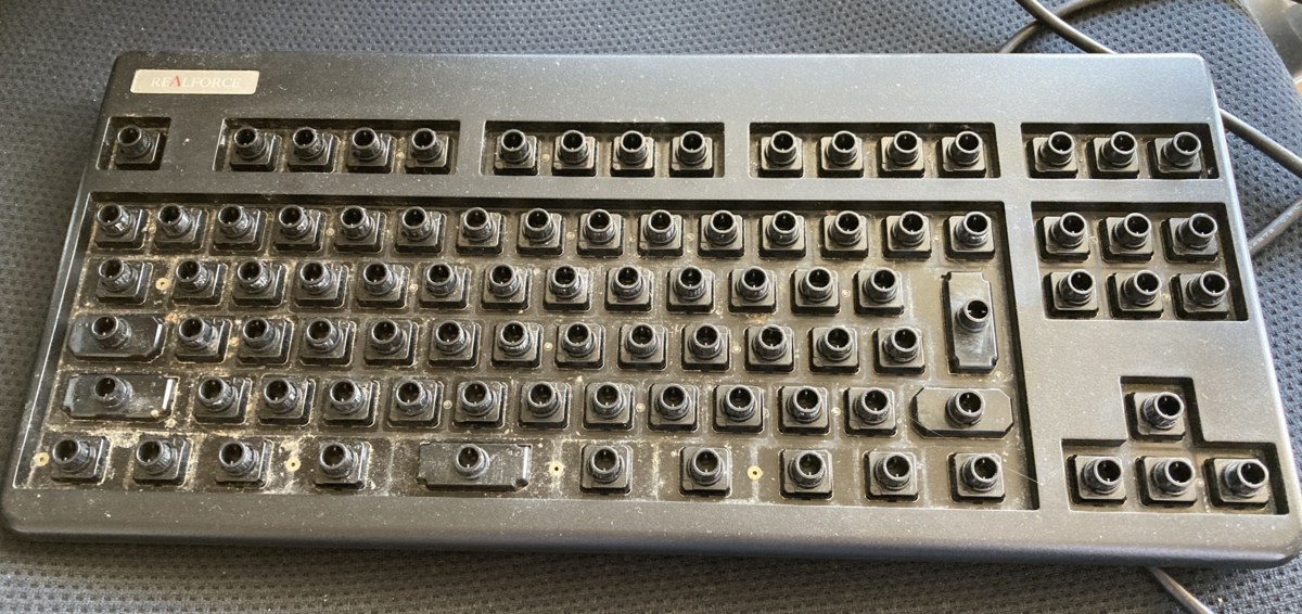 Realforce 91UBK キーボード清掃方法（キートップ外すパターン