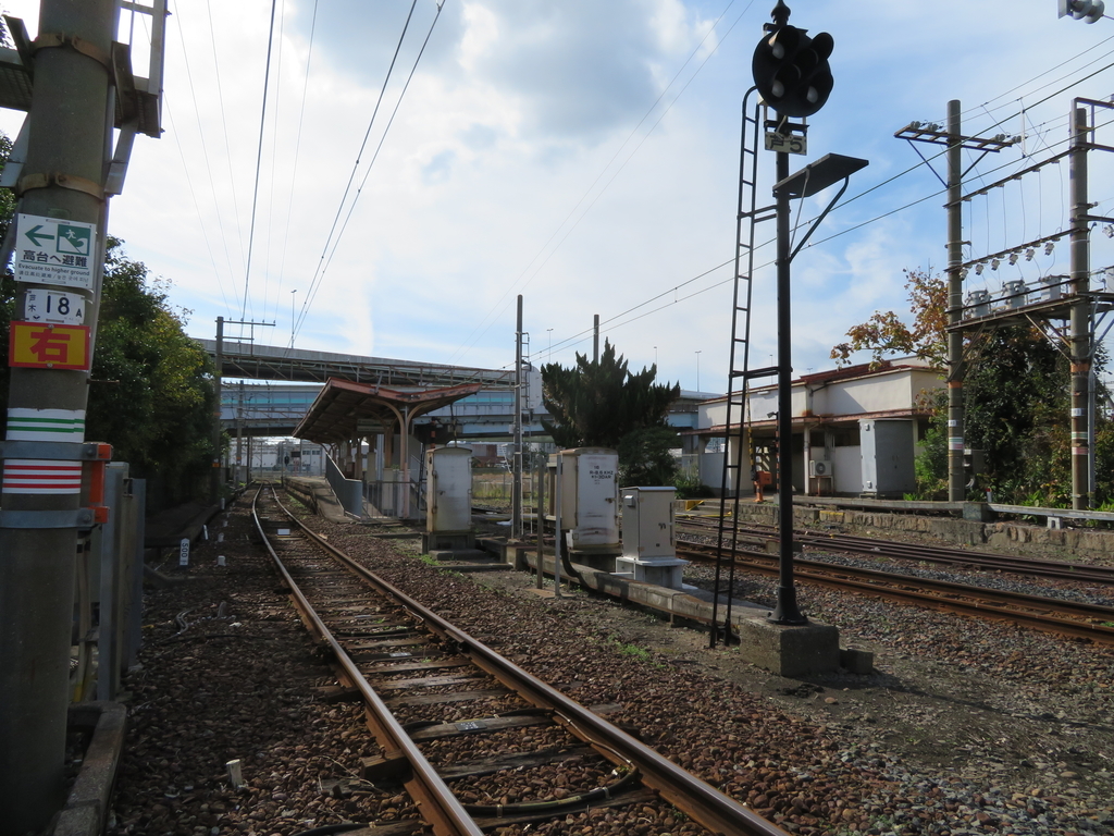 南海木津川駅線路