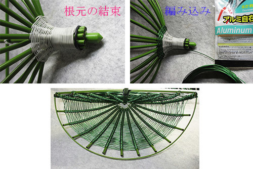 針金で作る傘 形のかご 作り方 ワイヤークラフト Gardening