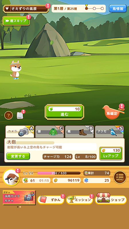 鳥クエスト フィールド