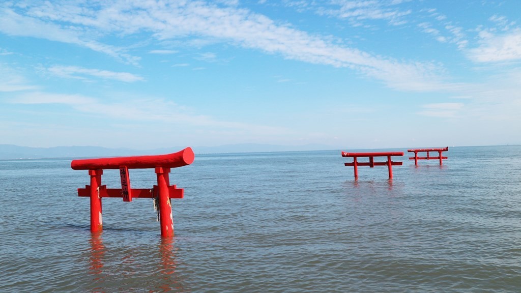 SNS映え狙いの方へ佐賀県太良町にある大魚神社の海中鳥居をすすめる話~満潮時は鳥居が沈んでる~ - LIFE