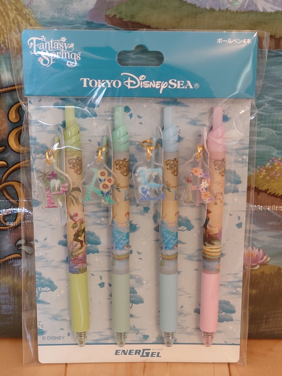 非売品 ディズニー ファンタジースプリングス ボールペン2本 プレビュー 記念品 新品】東京ディズニーシー ファンタジースプリングス ボールペン
