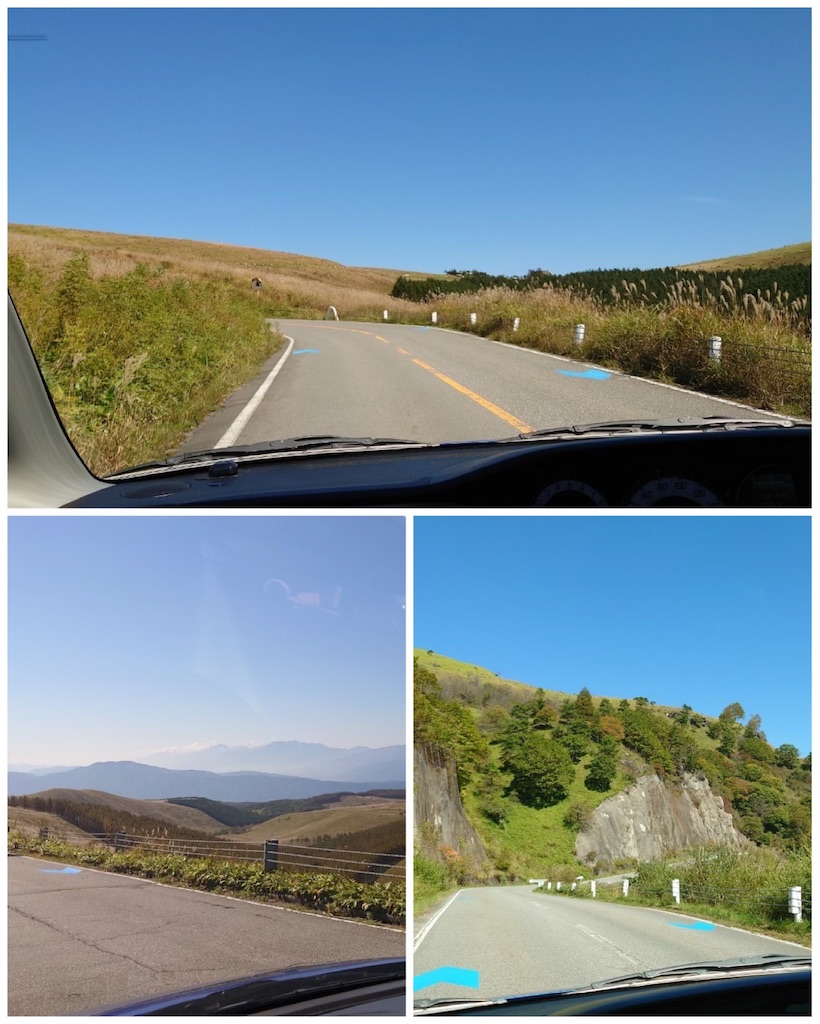 車山ビーナスラインの車窓からの風景。