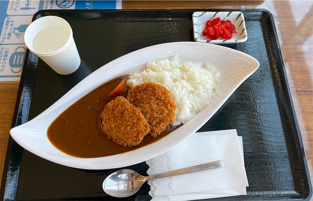 車山高原SKYPARKスキー場で食べたカレーライスです。