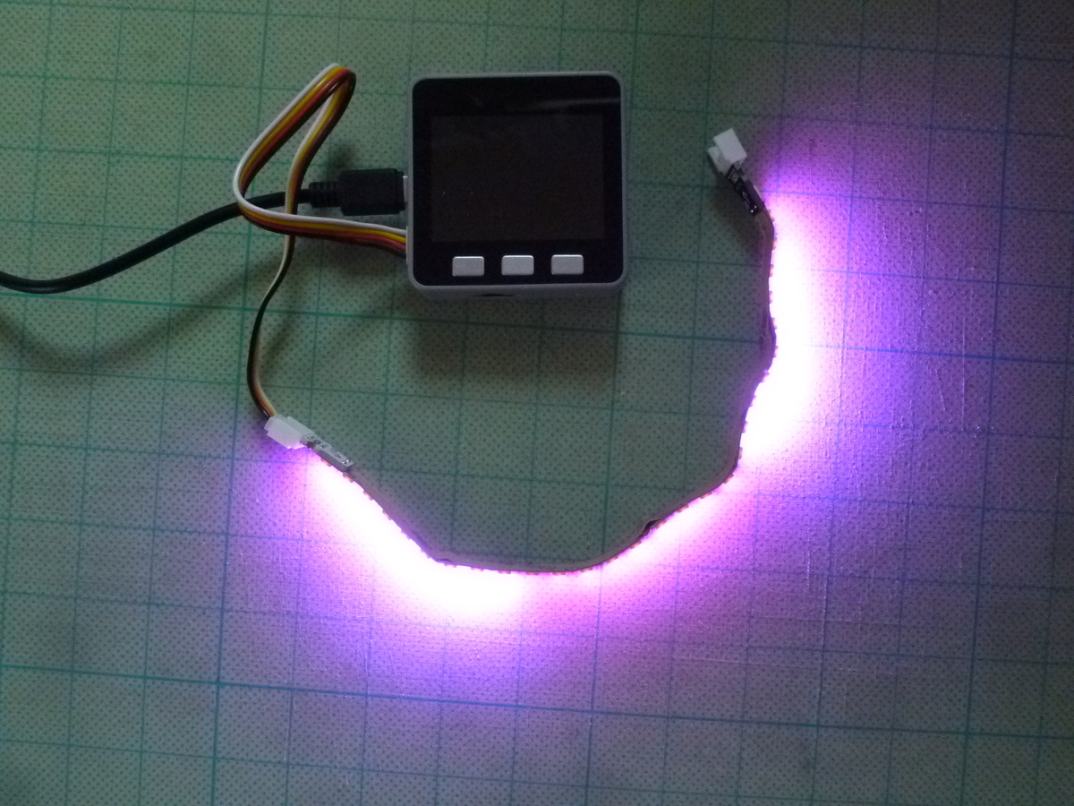 M5stack Led M5StackでNeoPixel互換 LEDテープ(SK6812) 20 cmを使う - まつたろうの歩み