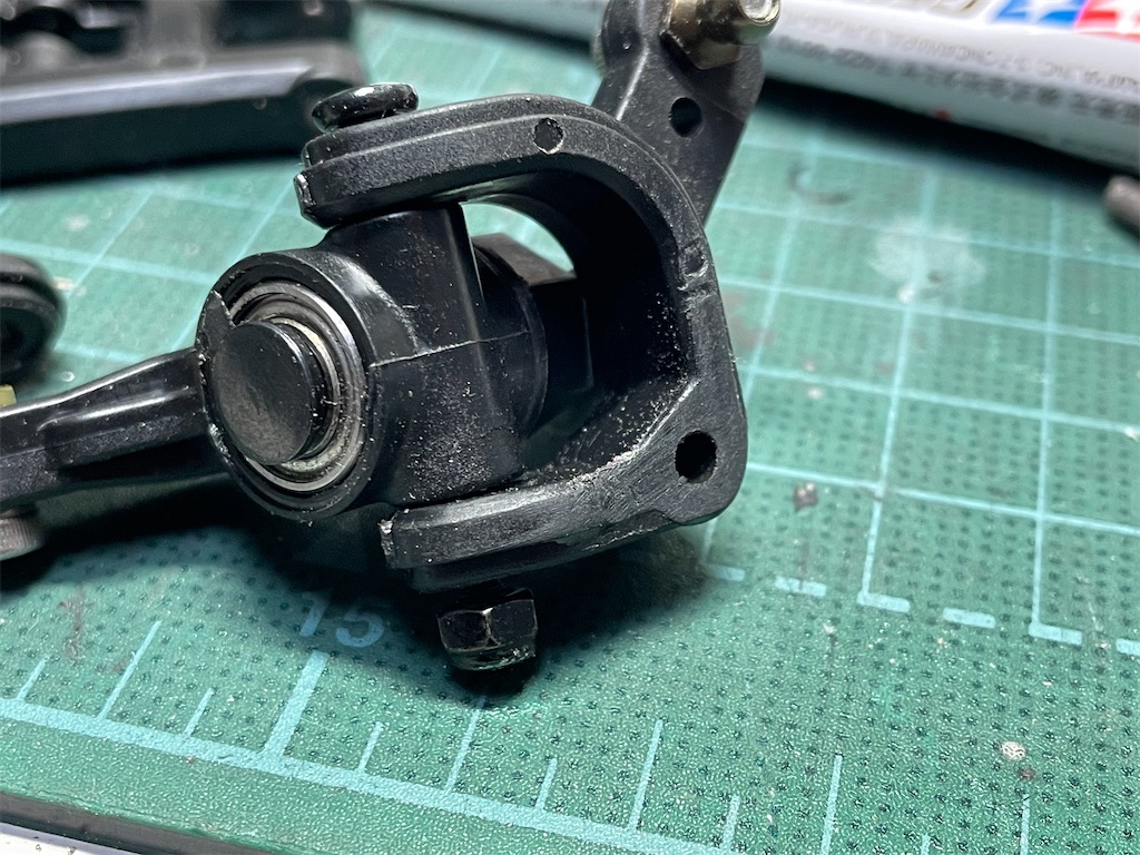 タミヤDT-03二駆バギーフルセット 前後DT-04ナックル（前六角ハブ）化 タミヤDT-03二駆バギーフルセット 前後DT-04ナックル（前六角ハブ）化