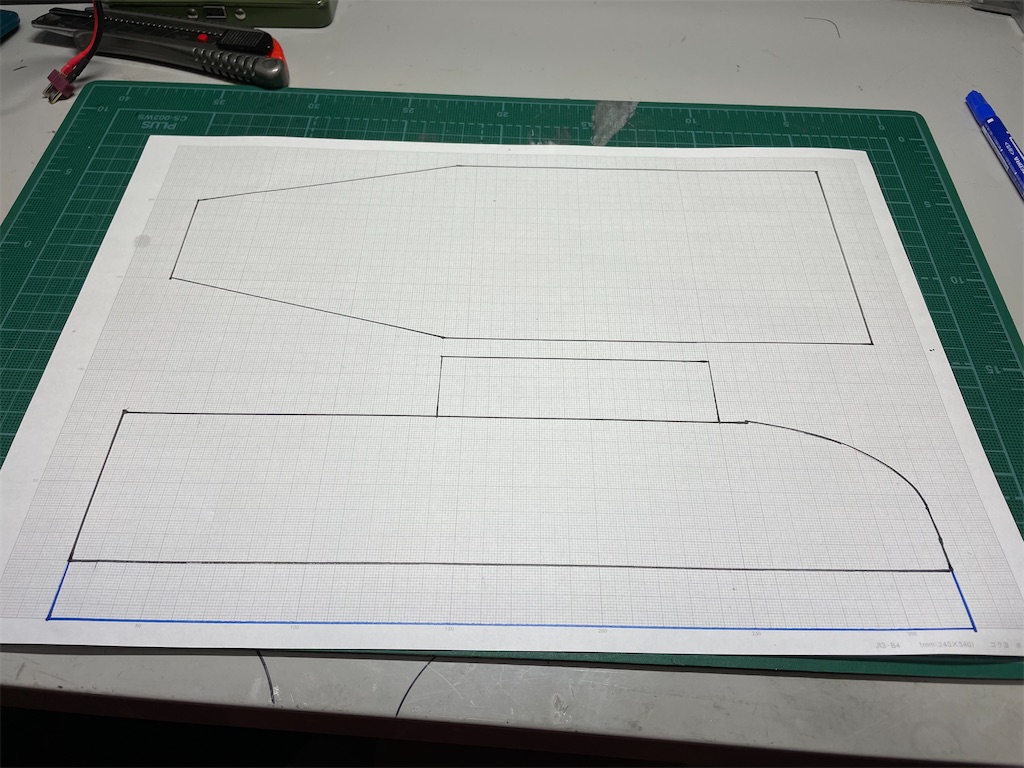 ラジコンオリジナルボディ製作その2 - モツナベエンジニアリング