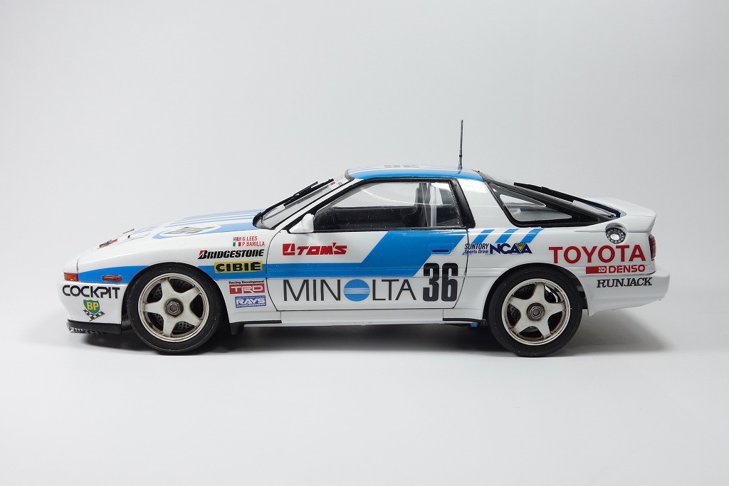 最新最全の ＃7 A70 ターボ スープラ ミノルタ 完成！ プラモタイムカプセル - 自動車