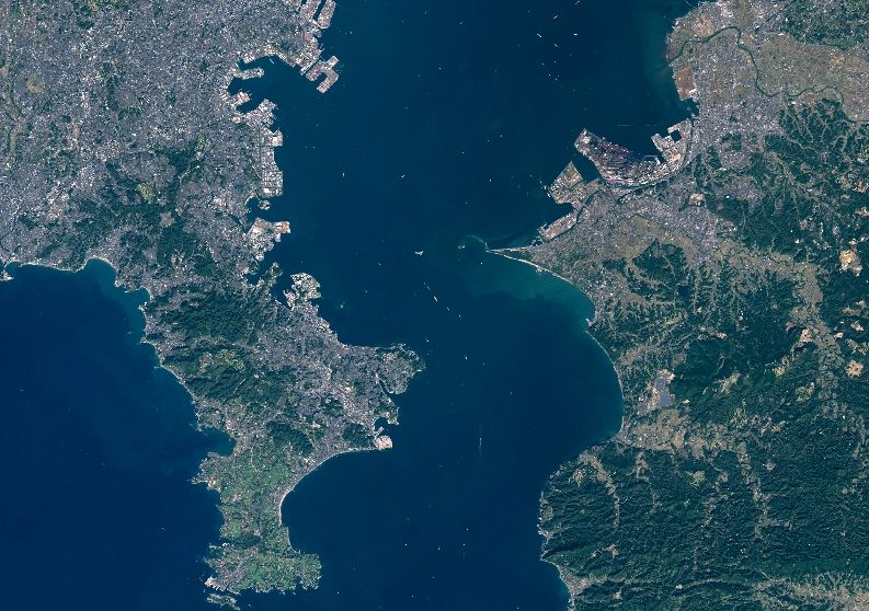 三浦半島と房総半島