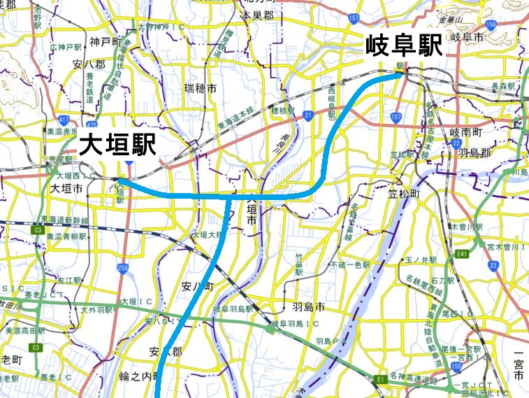 岐阜線、最初の計画（養老鉄道の計画）