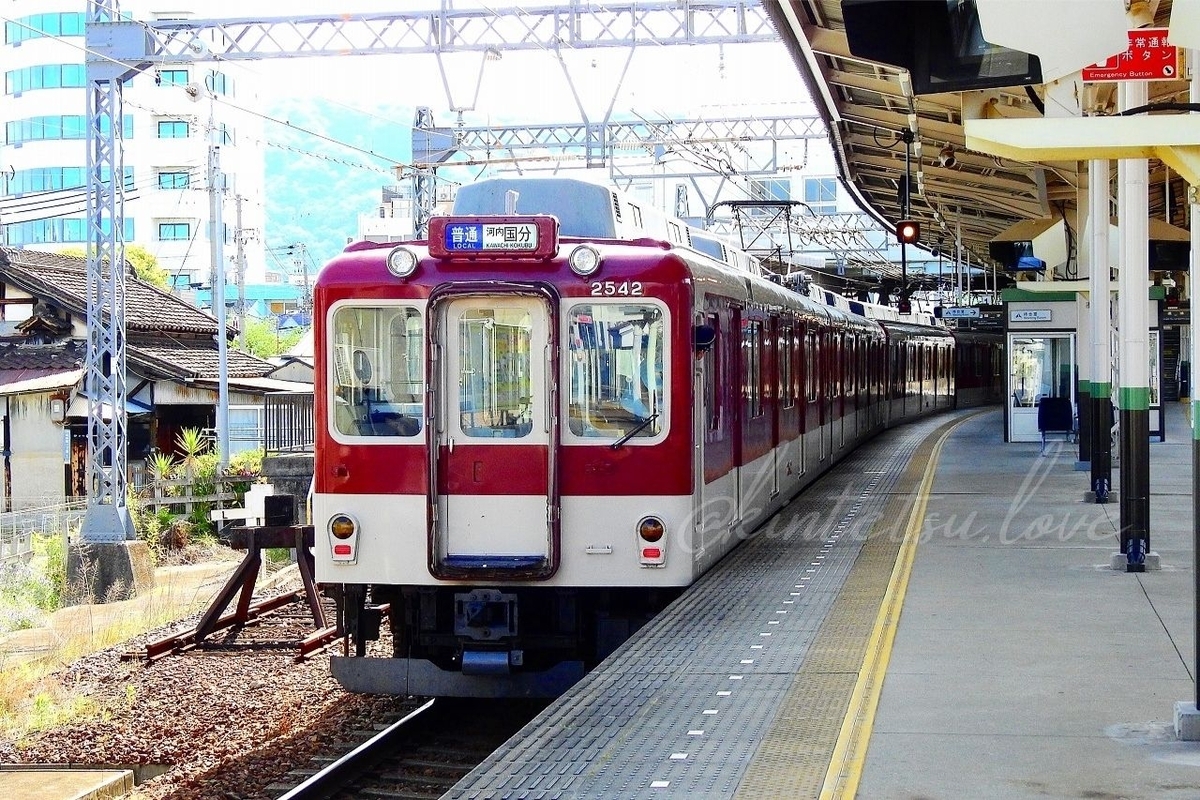 河内国分駅の引き上げ線はかなり使ってた