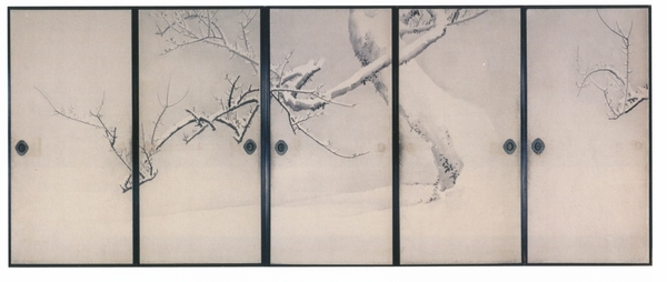 円山応挙《雪梅図襖》