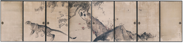 長沢蘆雪《松虎図》　薬師寺蔵
