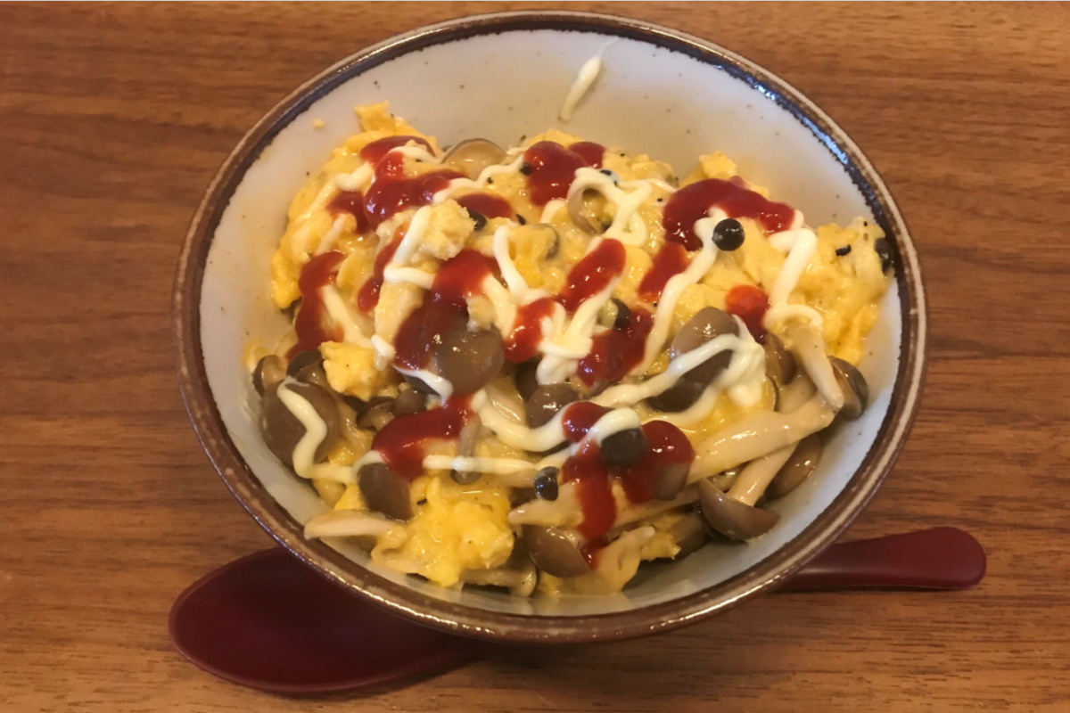 一人暮らしにお勧め 卵のキノコ丼飯 簡単美味しい こーみんのゲームの部屋