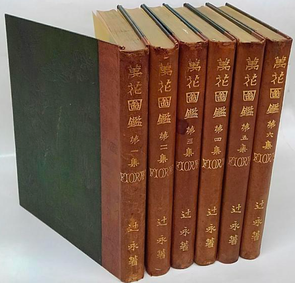 牧野富太郎 校訂 「萬花図鑑」8巻セット 100年前のボタニカルアート 辻永著