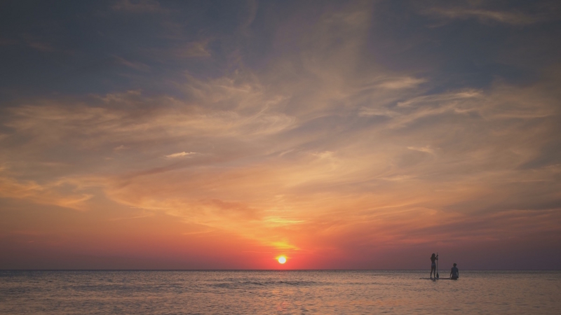 太陽と海