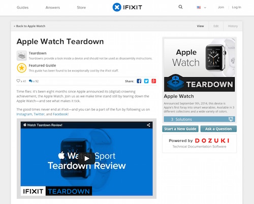 Apple Watch Teardown - iFixit Apple Watch Teardown - iFixit