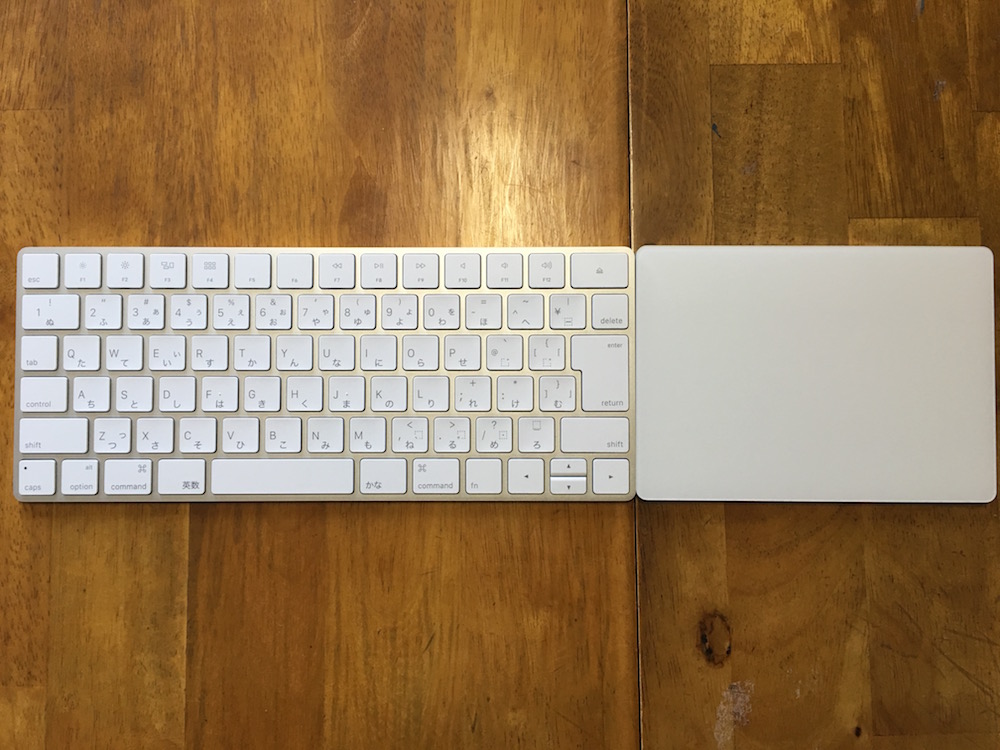 Magic KeyboardとMagic Trackpad2