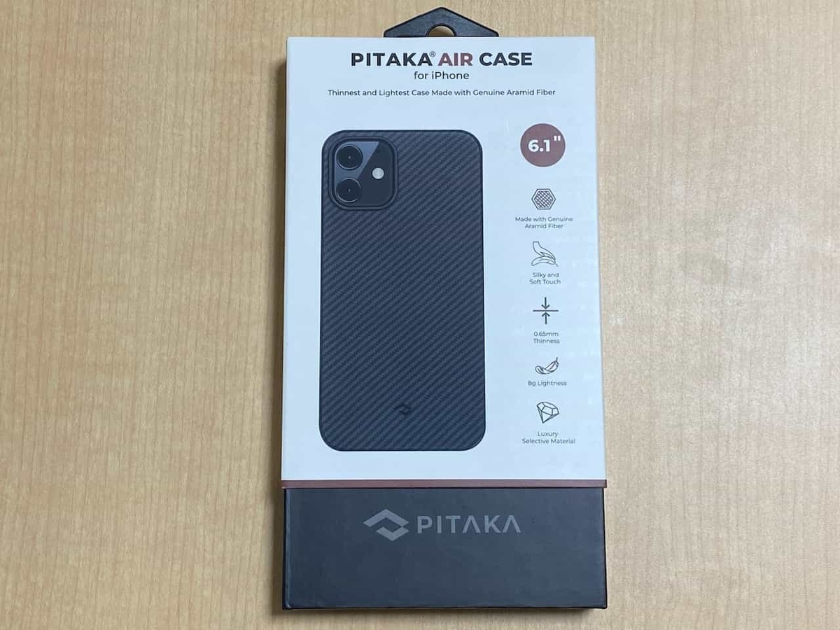 PITAKA iPhone 12 Air Case。6.1インチ、5.4インチ。MagEz Case開封