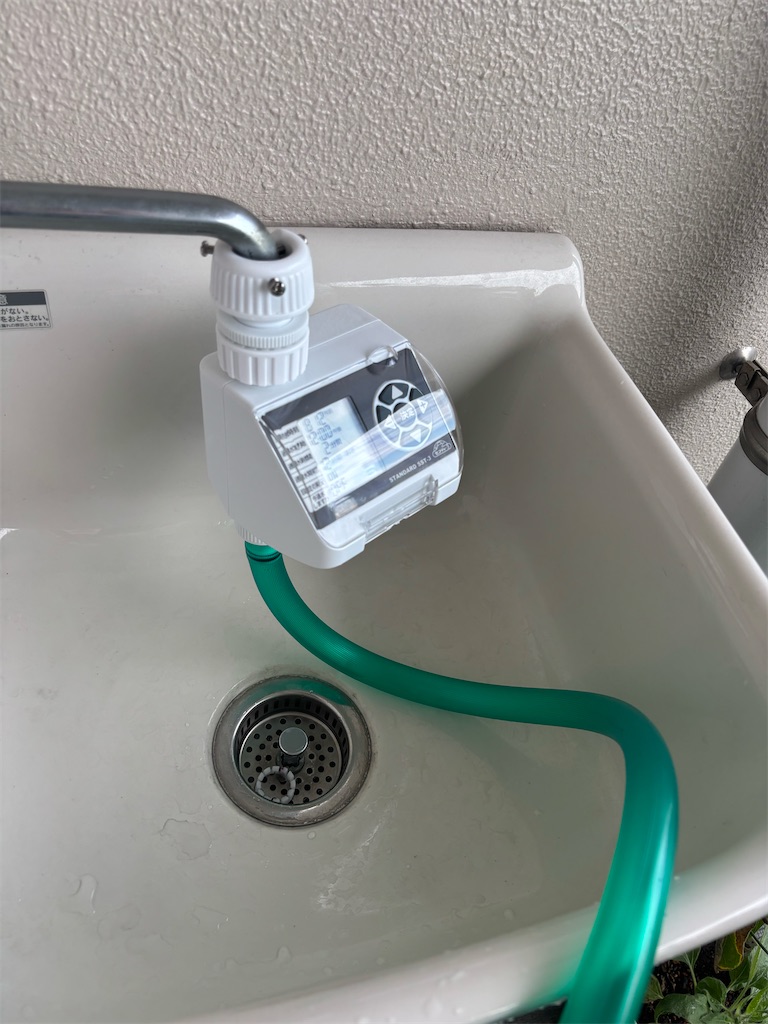 旅行中の朝顔の水やりは「自動水やり器」が意外とカンタン