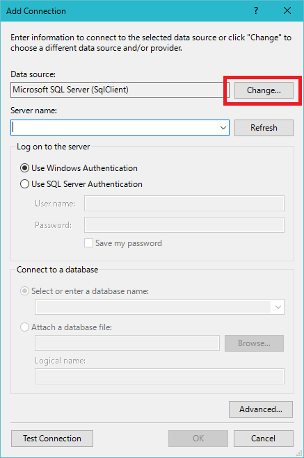 Visual Studio から SQL Server LocalDB へ接続するためのアレコレ - clock-up-blog
