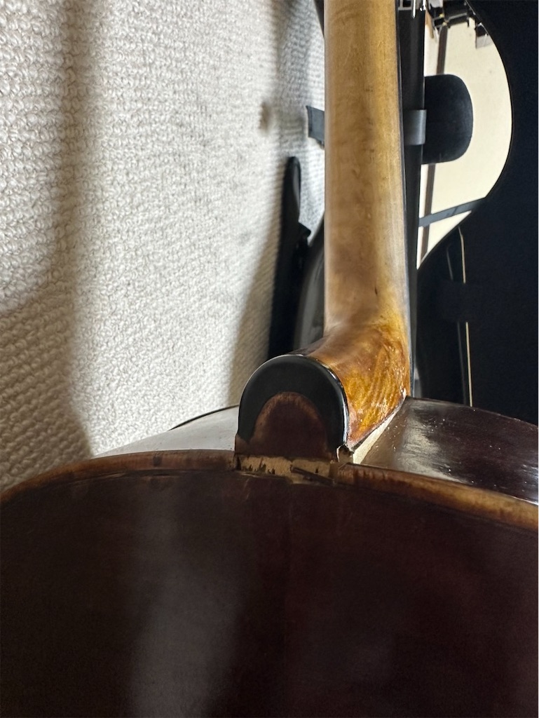 チェロのネック折れ?修理〜状況確認〜 - 弦楽器工房こばやし チェロのネック折れ?修理〜状況確認〜 - 弦楽器工房こばやし