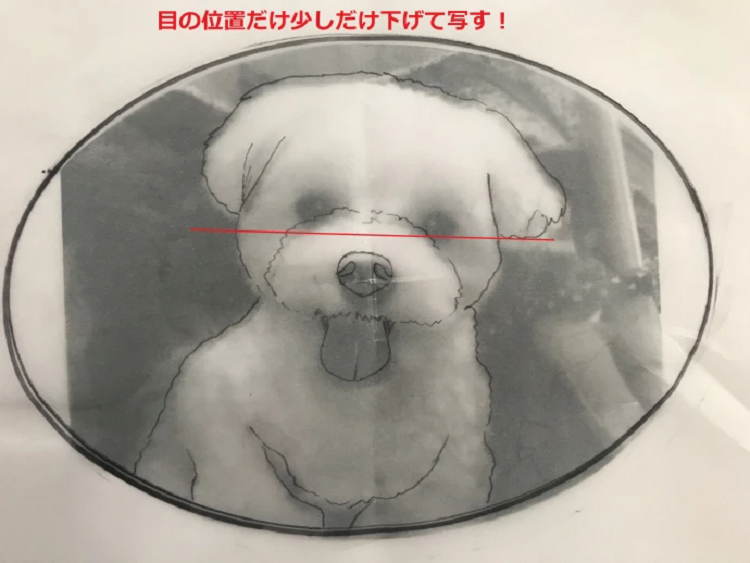 トールペイント　図案　犬