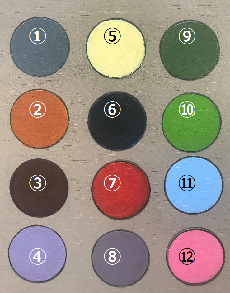 アクリル絵の具　100均