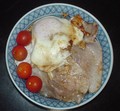 豚ロース焼トマト卵丼