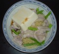 豚豆腐アスパラ冷やし中華