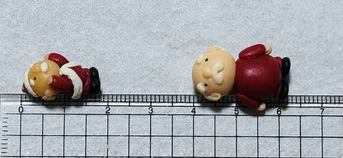 樹脂粘土🎄🤶サンタ作品2→サイズ発表😄👍 - てのひらに日だまりを