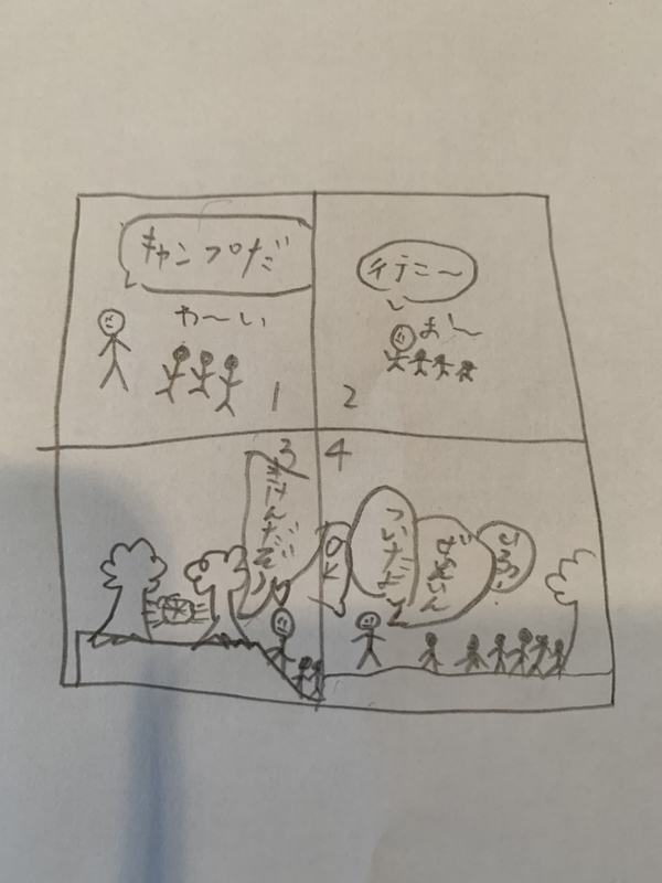 4コマまんがでスタンツ作ろう ボーイスカウト小平5団 カブ隊
