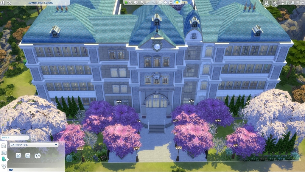 The Sims4 学園の区画 Japanese High School 配布 不思議町日誌