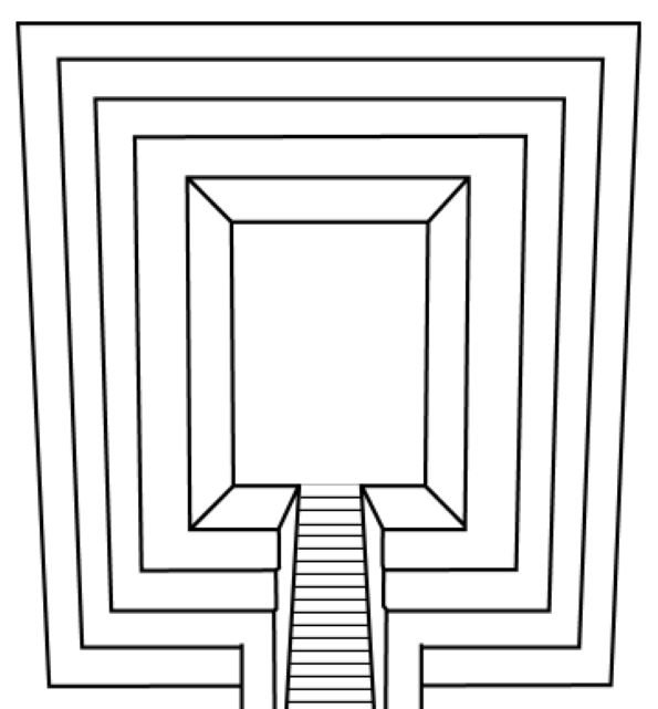 一号墳を上から見た図