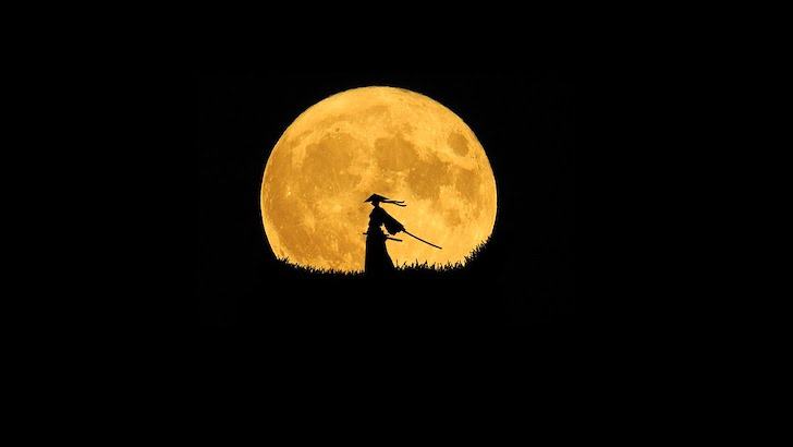月夜の侍