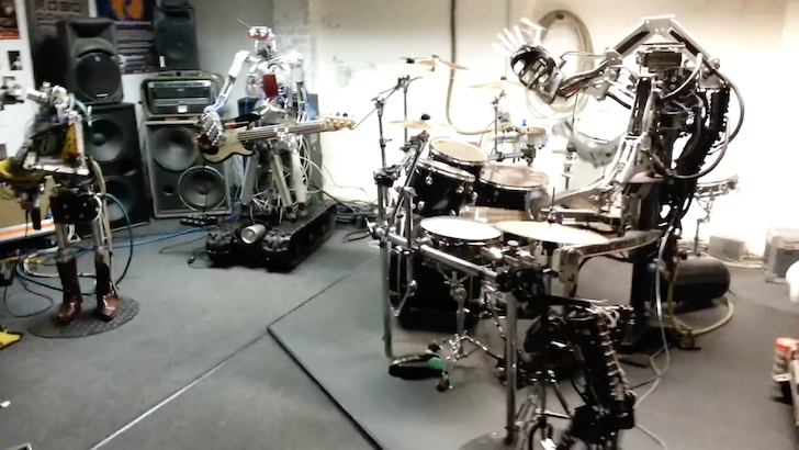 ロボットバンドによる演奏