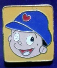 バケルくんバッジと マンガくん 紙袋 藤子不二雄ファンはここにいる