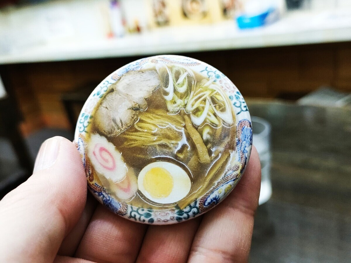 トキワ荘マンガミュージアム 松葉 ラーメン 缶バッチ 藤子不二雄
