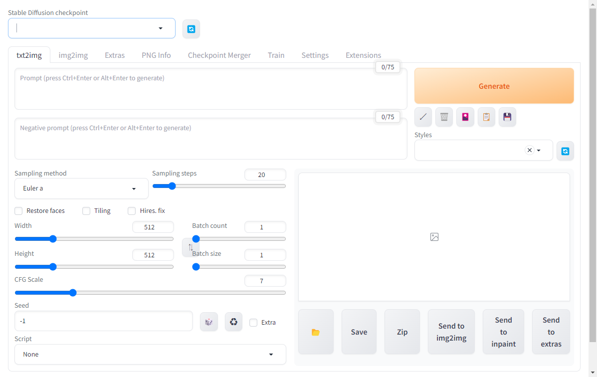 StableDiffusion Web UI
