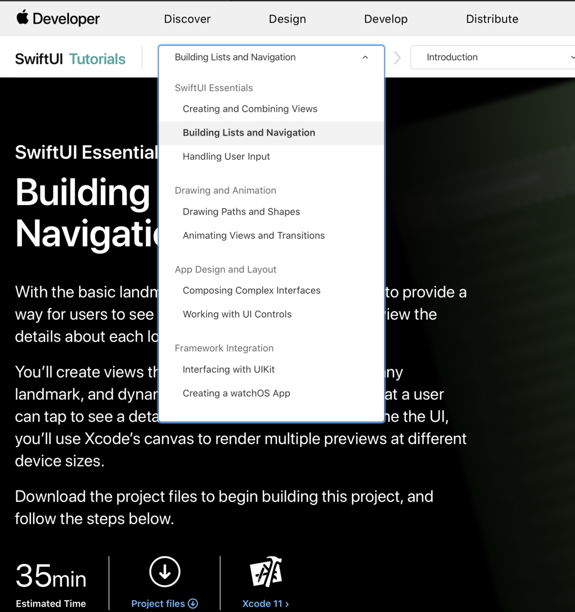 SwiftUIの勉強: https://developer.apple.com/tutorials/swiftui/building ...